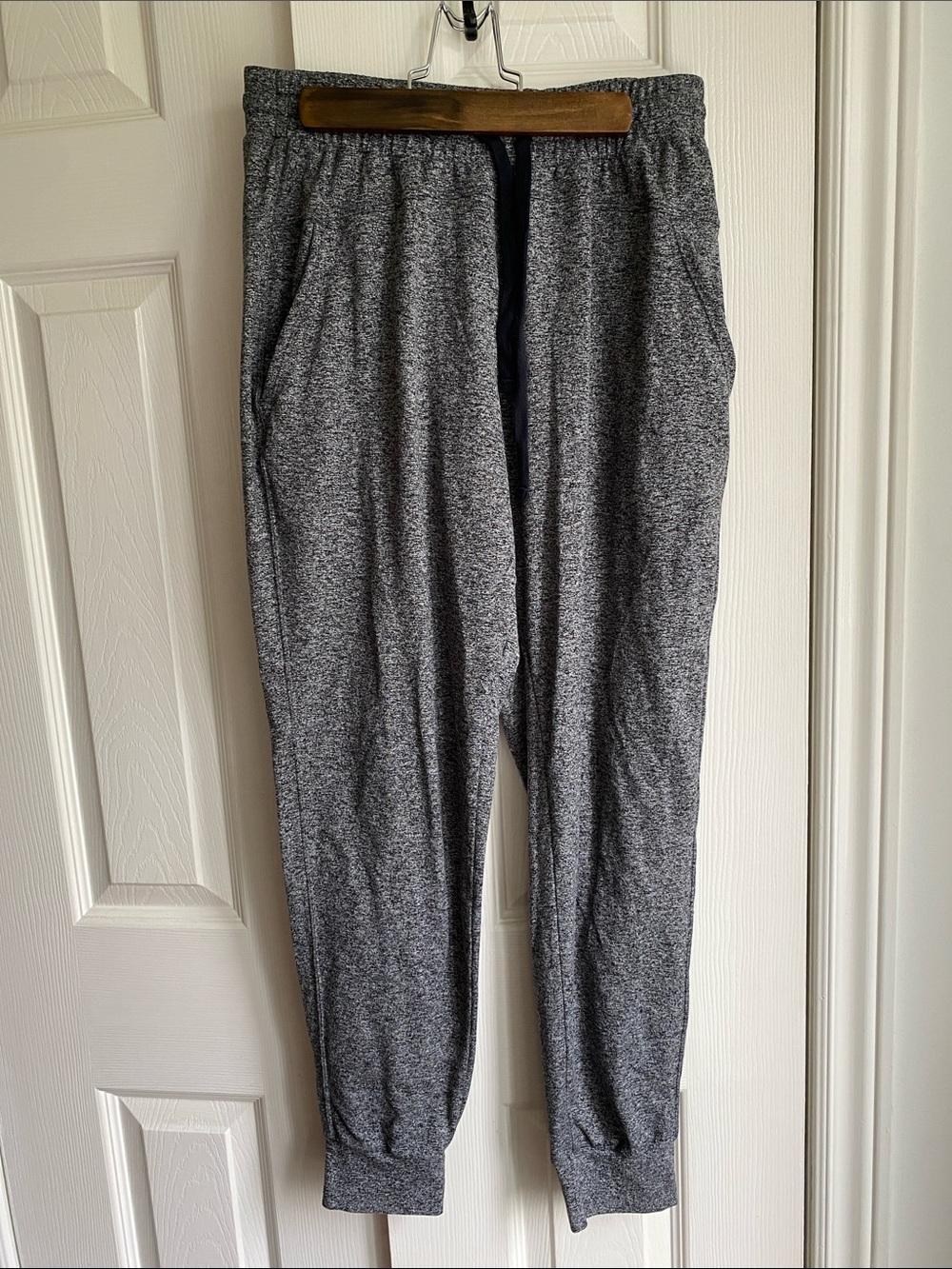 Zella Ultra Lux Heather Gray Women's Jogger Pants pockets drawstring